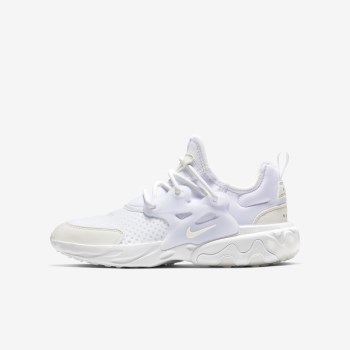 Nike React Presto - Nagyobb Gyerek Utcai Cipő - Fehér/Fehér/Fehér